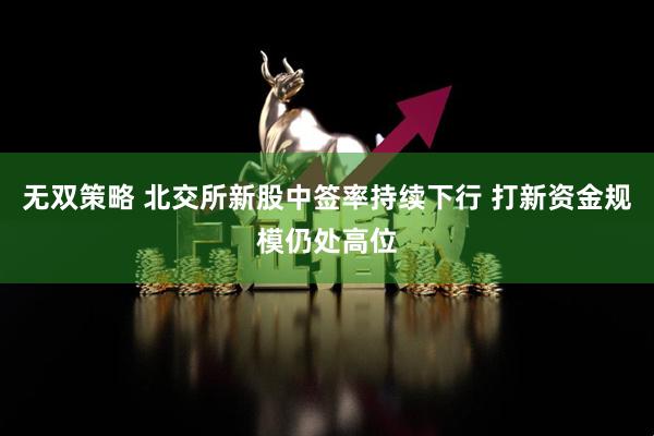 无双策略 北交所新股中签率持续下行 打新资金规模仍处高位