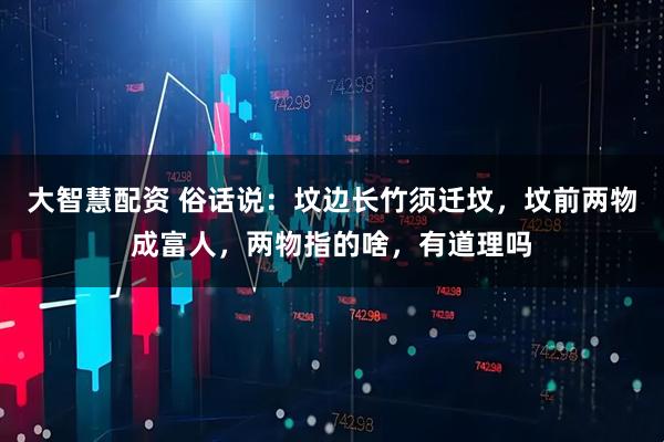 大智慧配资 俗话说：坟边长竹须迁坟，坟前两物成富人，两物指的啥，有道理吗