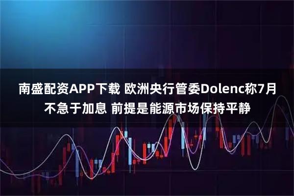 南盛配资APP下载 欧洲央行管委Dolenc称7月不急于加息 前提是能源市场保持平静