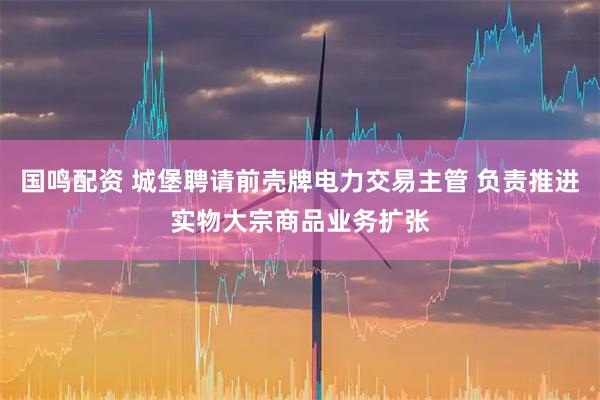 国鸣配资 城堡聘请前壳牌电力交易主管 负责推进实物大宗商品业务扩张